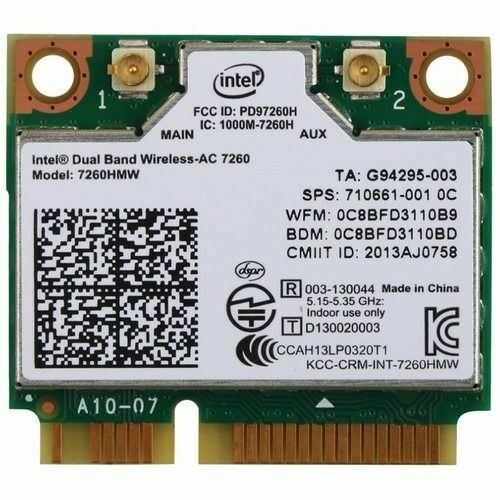 Neueste Version Intel Dual Band Wireless AC 7260 HMW 867Mbps 802.11ac Mini PCIe