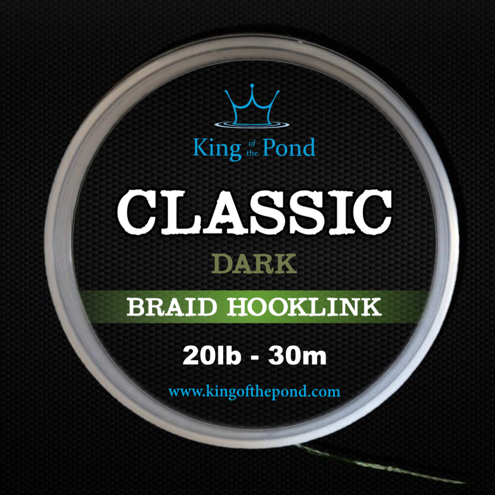 Carp braid hooklink camo or dark green - 30m spool, carp rigs, carp fishing