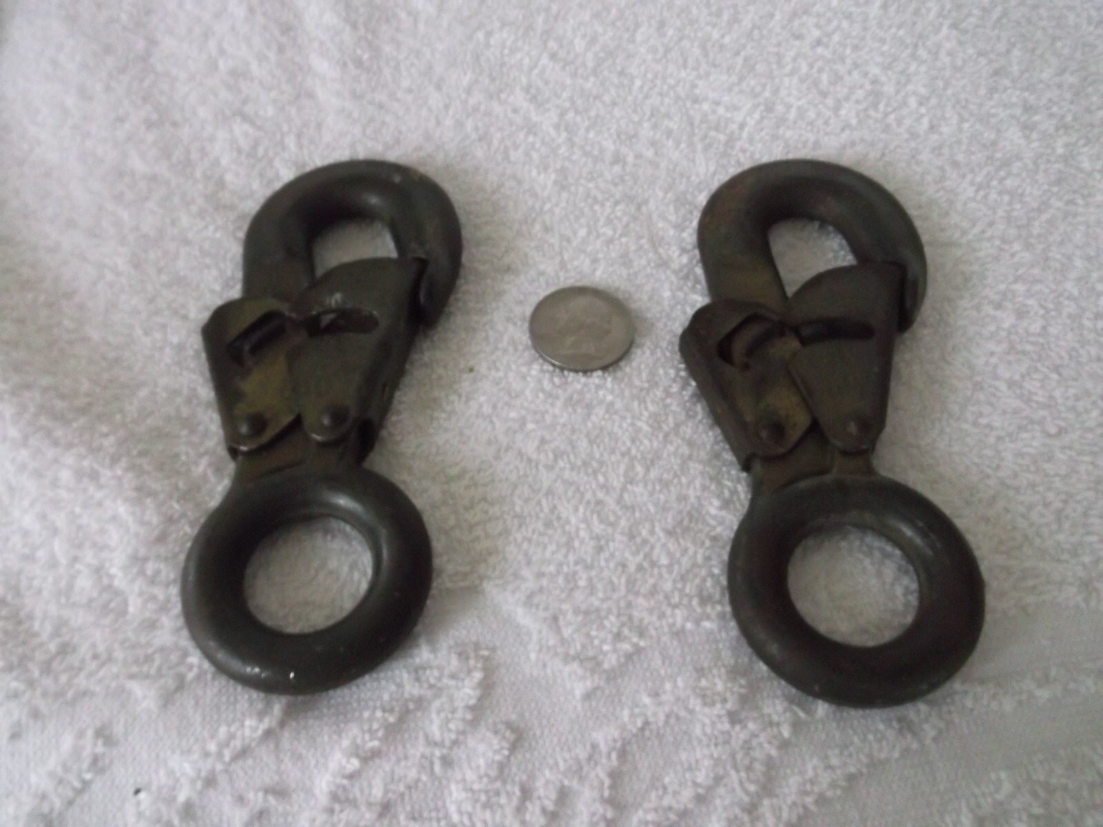 2 VINTAGE KLEIN CABLE SAFETY SNAPS