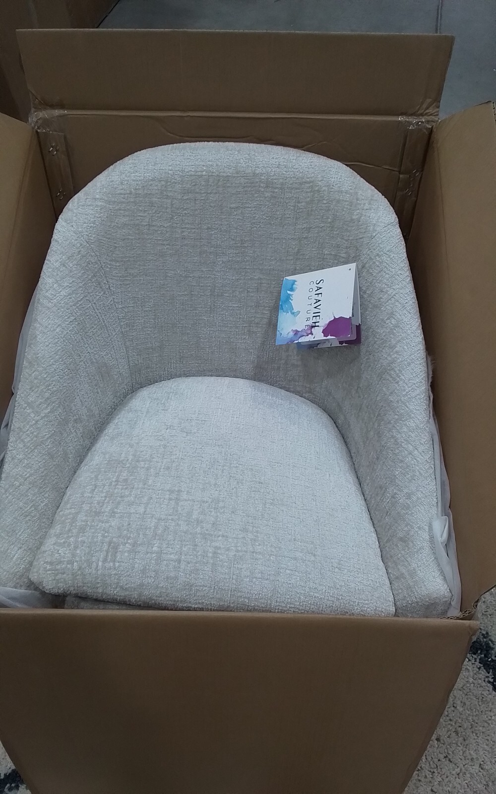 Safavieh KAGAN CHENILLE DINING CHAIR, Reduced Price 2172750845 SFV4856A