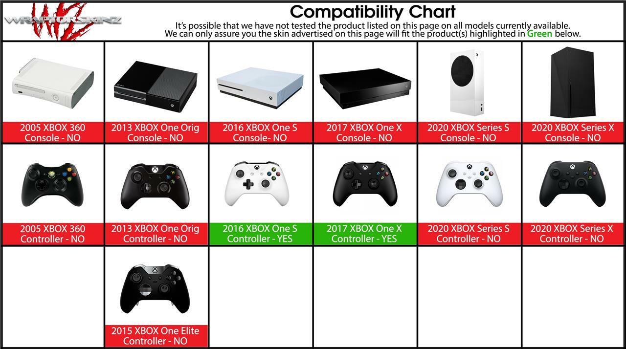 Skin for XBOX One S X Controller Electrify Red Vinyl Decal