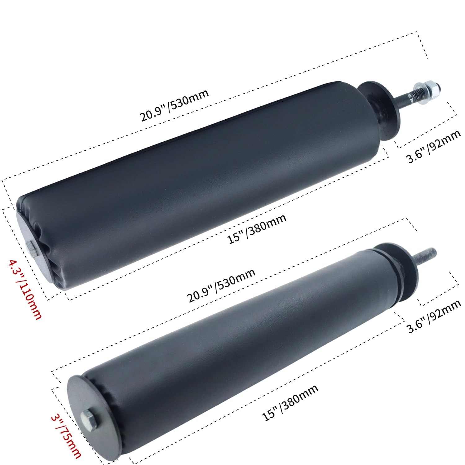 Single Leg Squat Roller/Nordic Hamstring Curl for Squat Rack Power Rack Attac