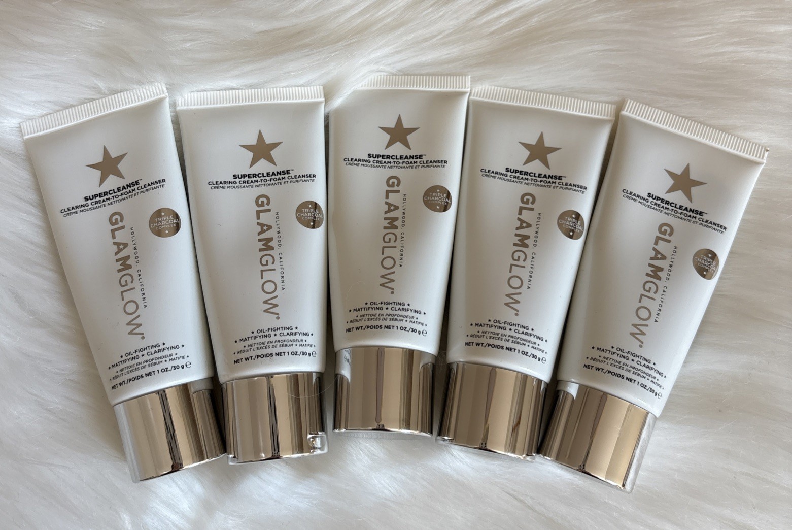 5x Glamglow Supercleanse Clearing Cream‑To‑Foam Cleanser Total 5oz/150ml SEALED
