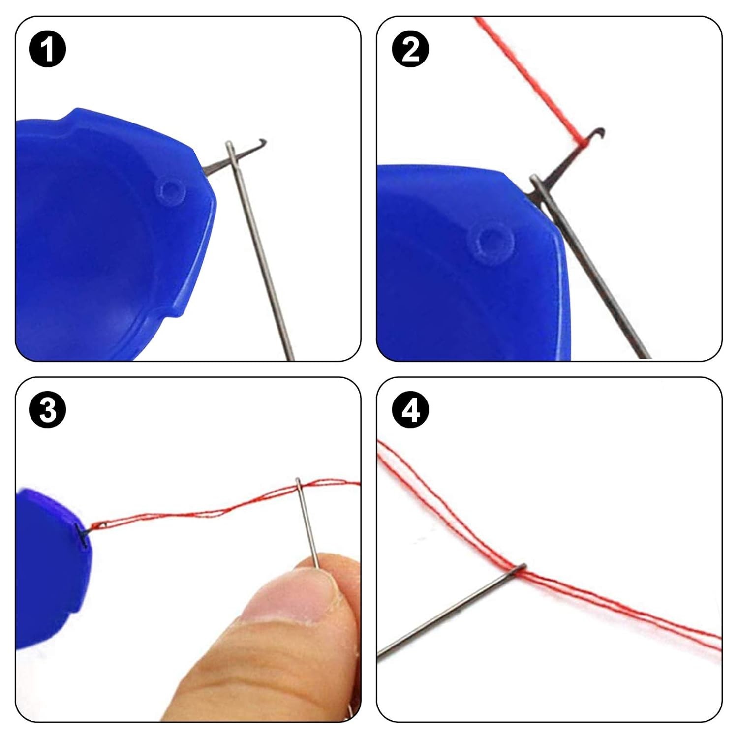 Threaders, Threader Tool, Threaders for Hand Sewing with Clear Box, Simple Th...