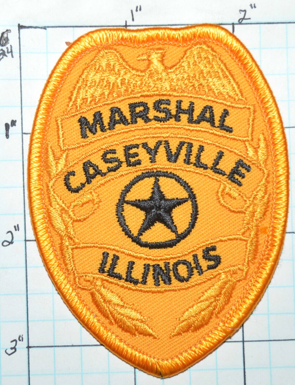 ILLINOIS, CASEYVILLE MARSHAL POLICE DEPT 3.25" PATCH