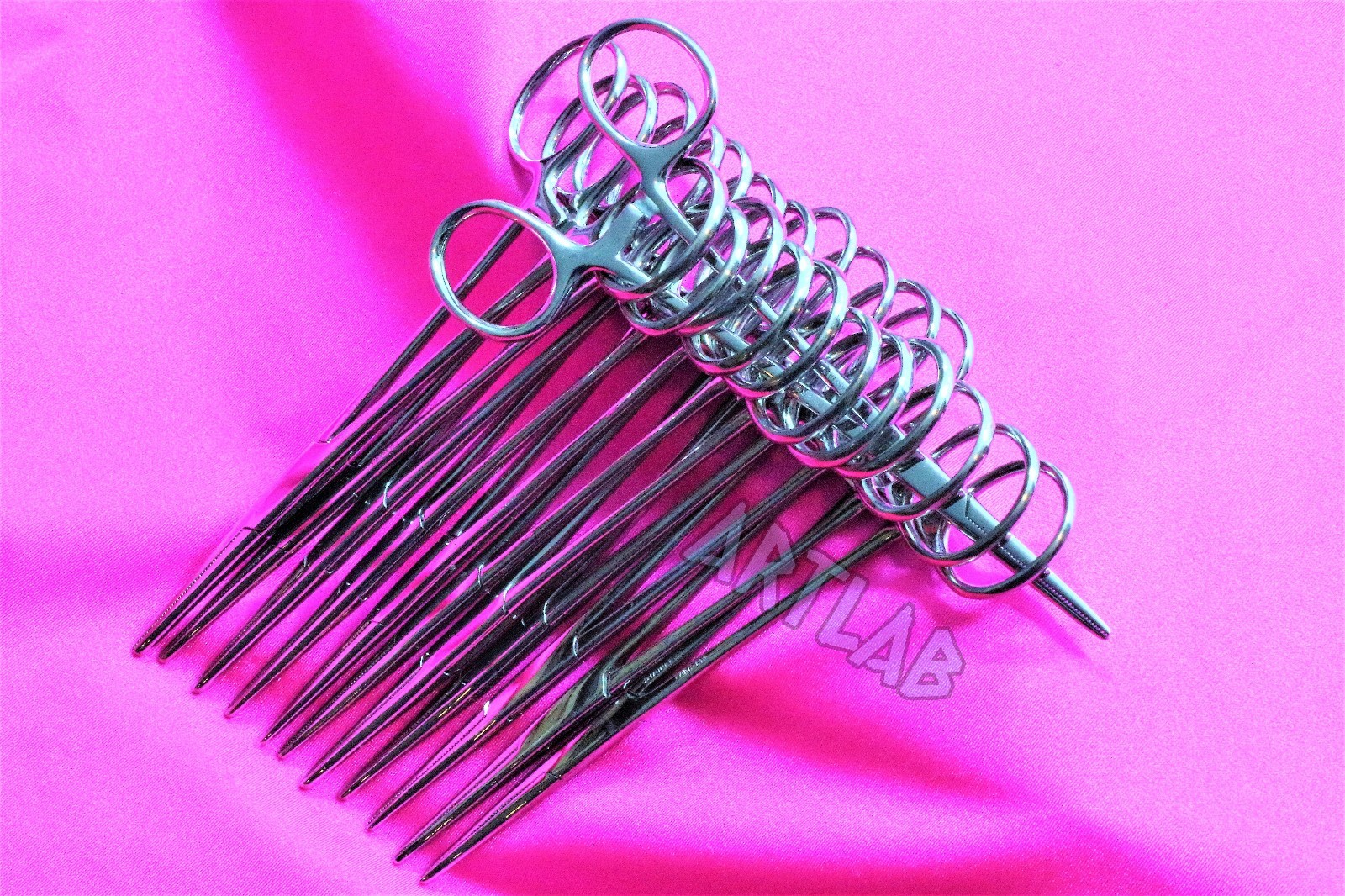12 PC MOSQUITO HEMOSTAT FORCEPS 5" STRAIGHT STAINLESS STEEL SURGICAL MEDICAL