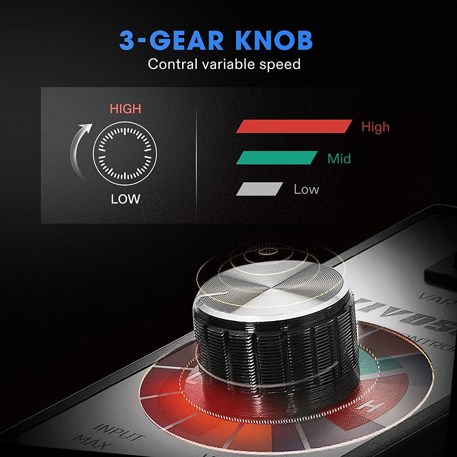 Fan Speed Controller with Variable Speed Adjuster Inline Duct Fan in Ventilation