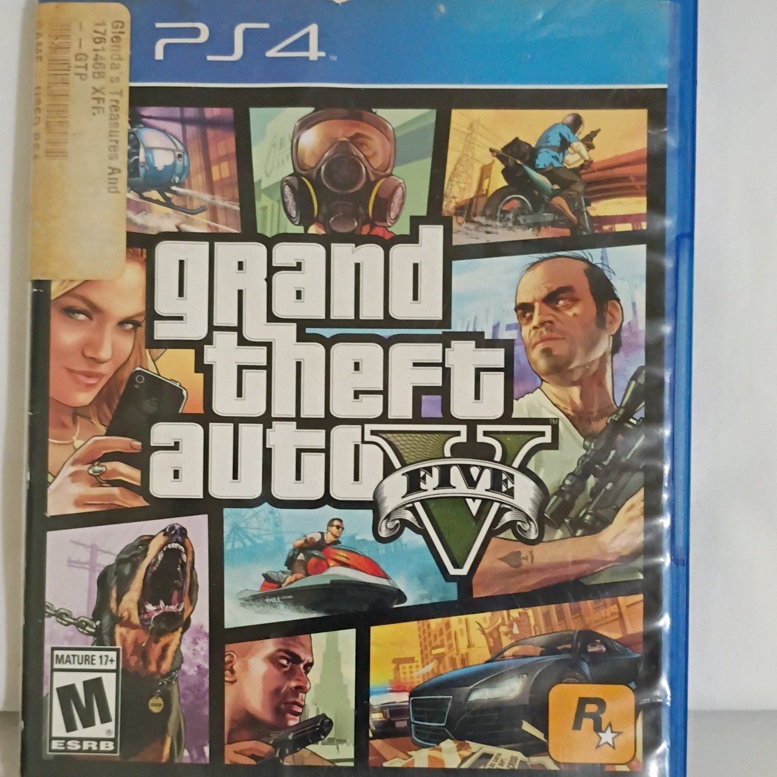 Sony PS4 Grand Theft Auto V Original Game Case Only DVD Keep Case