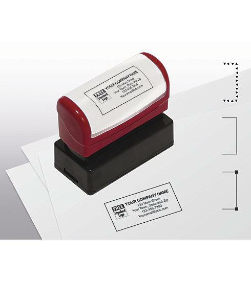 Name And Address Stamper, Medium - Pre-Inked / Deluxe Item #: D2022M