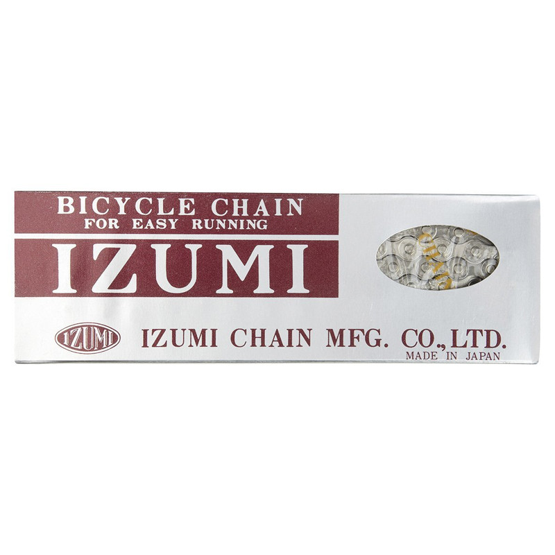 Izumi Standard Single Speed Chain 1/8" Silver 116L Track Fixed Gear BMX Bike