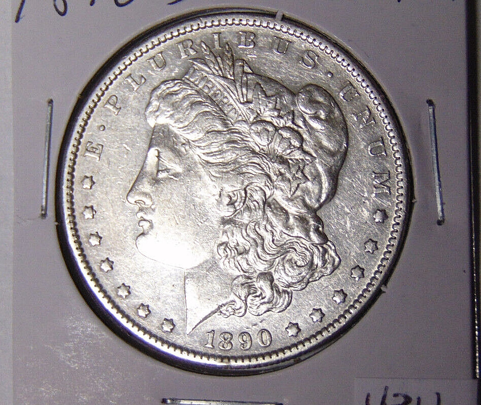 1890-S Morgan Silver Dollar XF/AU Detail San Francisco Mint (10.222)