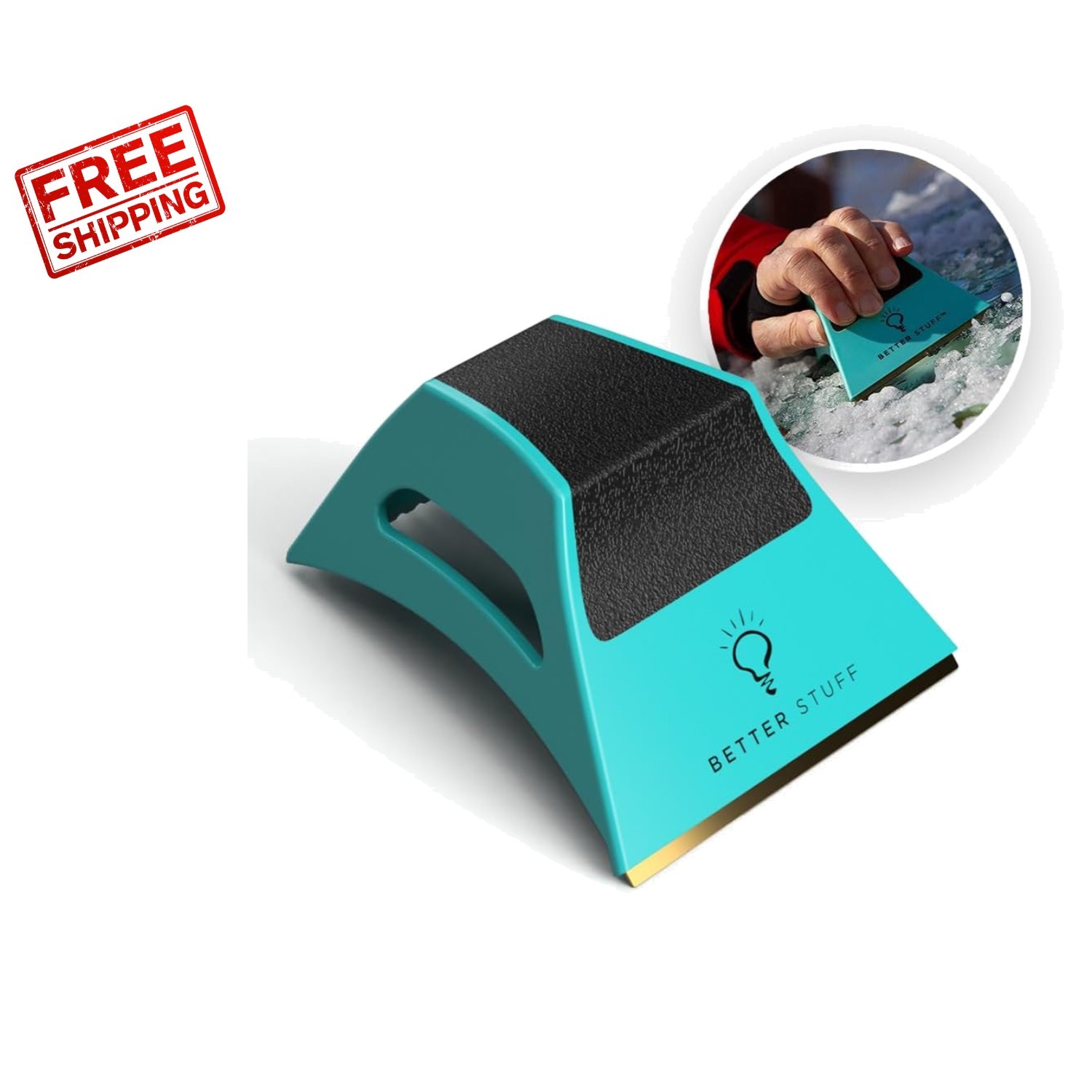 Lightweight Ice Scraper for Windshield with Smart Shape Conforming Technology