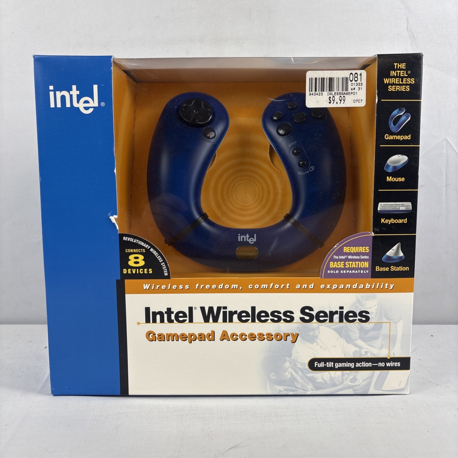 Intel Wireless Series Gamepad Accessory NEW In Box Bigbox PC Windows Vintage