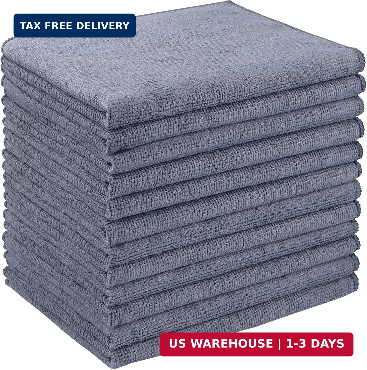 AIDEA Microfiber Cleaning Cloth 12 Pack, Microfiber Towels for Cars, Soft & Abso