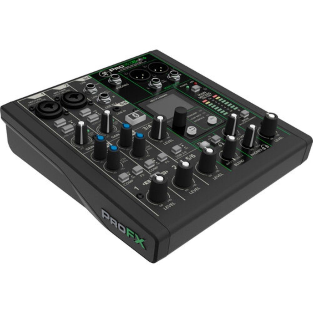 Mackie ProFX6v3+ 6-Channel Analog Mixer with Built-In FX, USB Recording