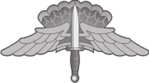 US Army Military Freefall Parachutist (HALO-HAHO) Basic Badge 4.00" Wide Decal