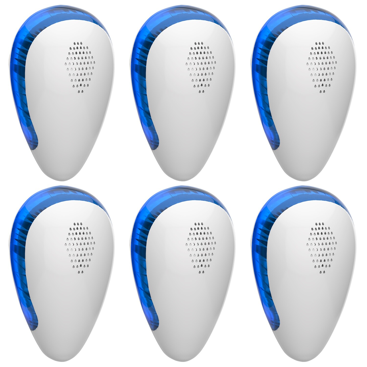 6PCS Ultrasonic Pest Insect Electronic Plug-In Rat Cockroach Bug