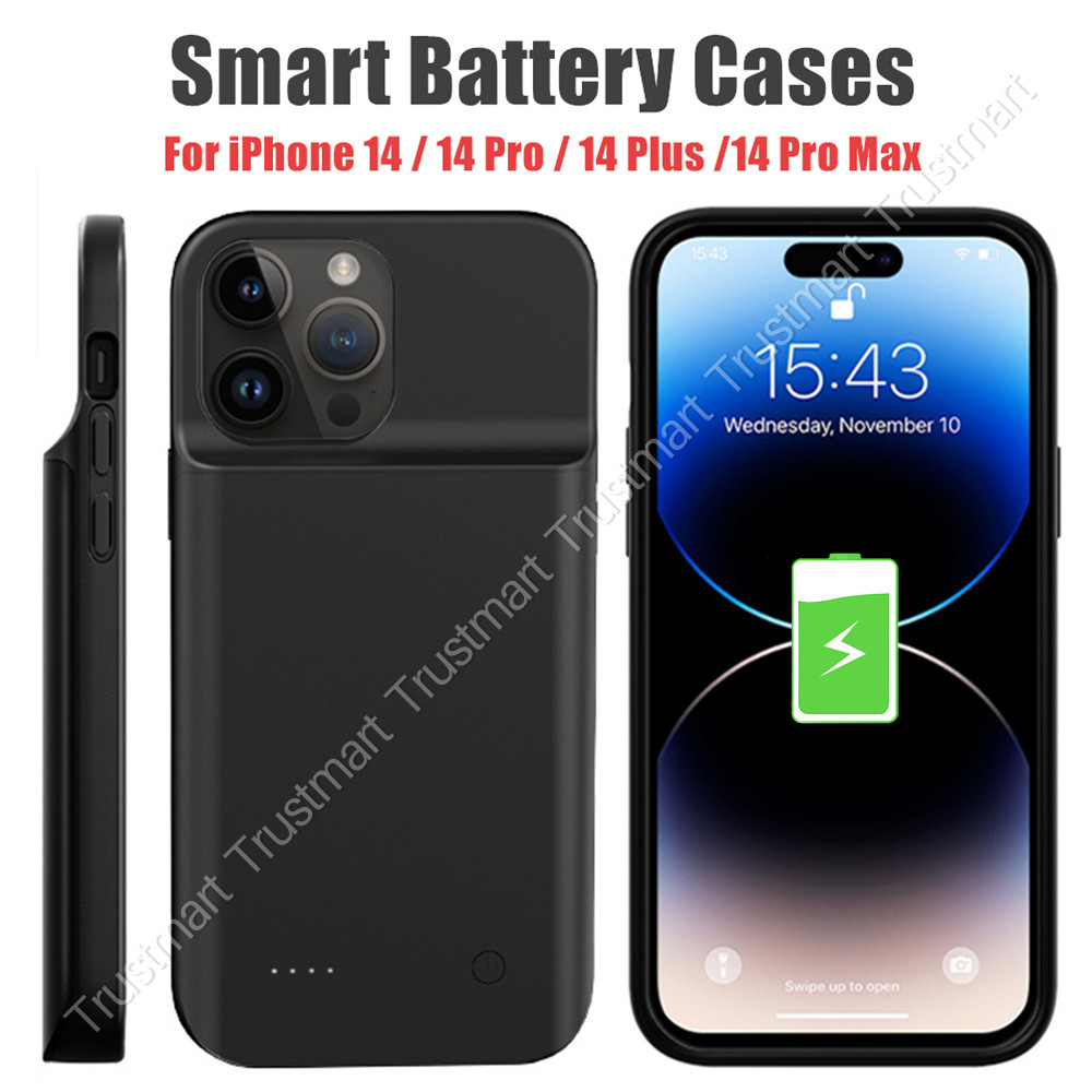 6800mAh Battery Case Smart For iPhone 14 Pro Max/Plus Power Bank Charging Cover