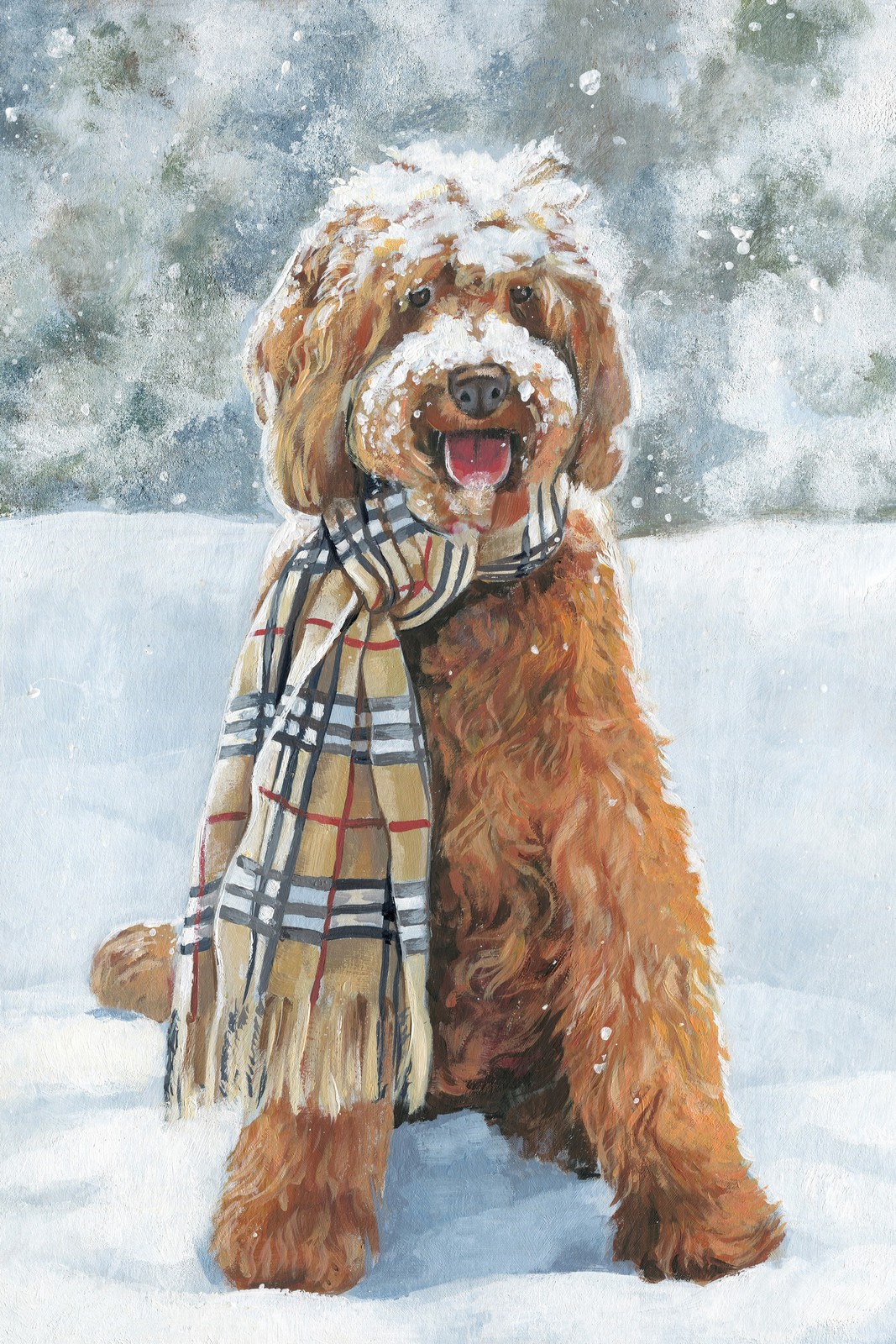 Marmont Hill Winter Ready Painting Print on Wrapped Canvas 8X12