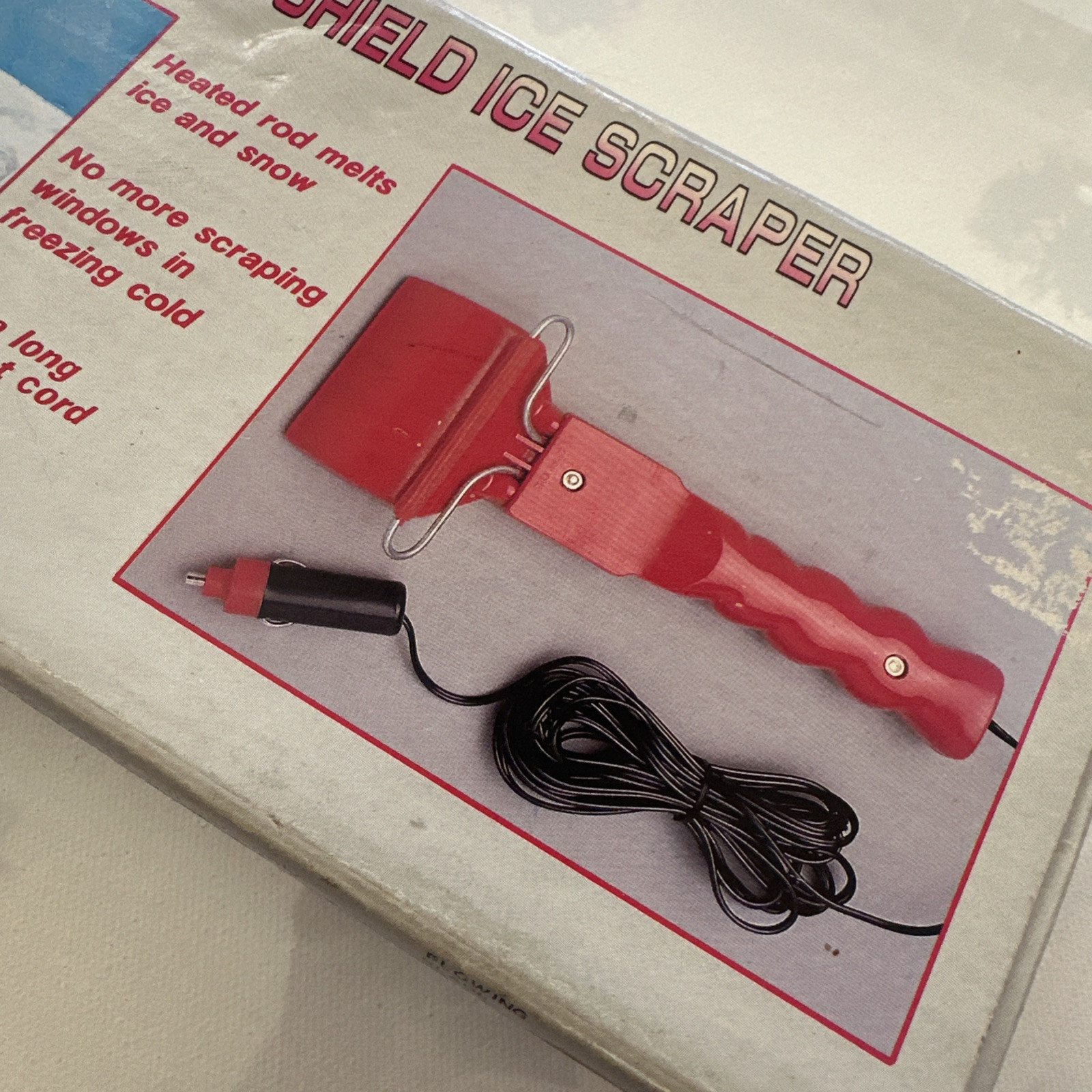 Heated Windshield Ice Scraper Vintage with Box