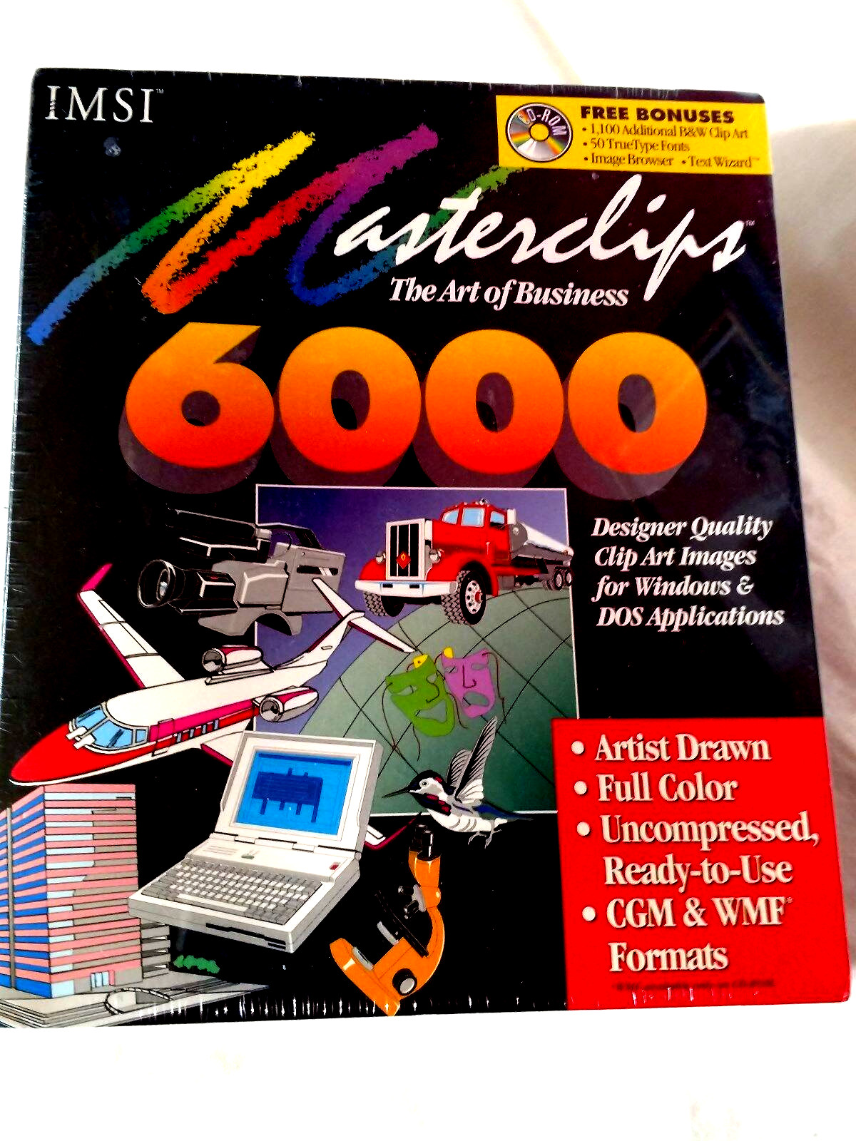 Sealed Brand New VTG ISMI Masterclips 6000 Clip Art of Business NOS NIB CD-ROM