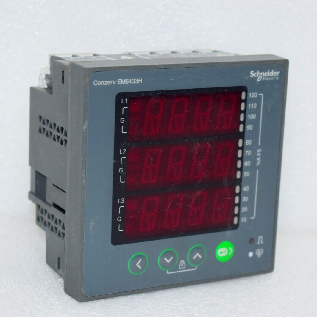 SCHNEIDER ELECTRIC Conzerv EM6433H POWER AND ENERGY METER