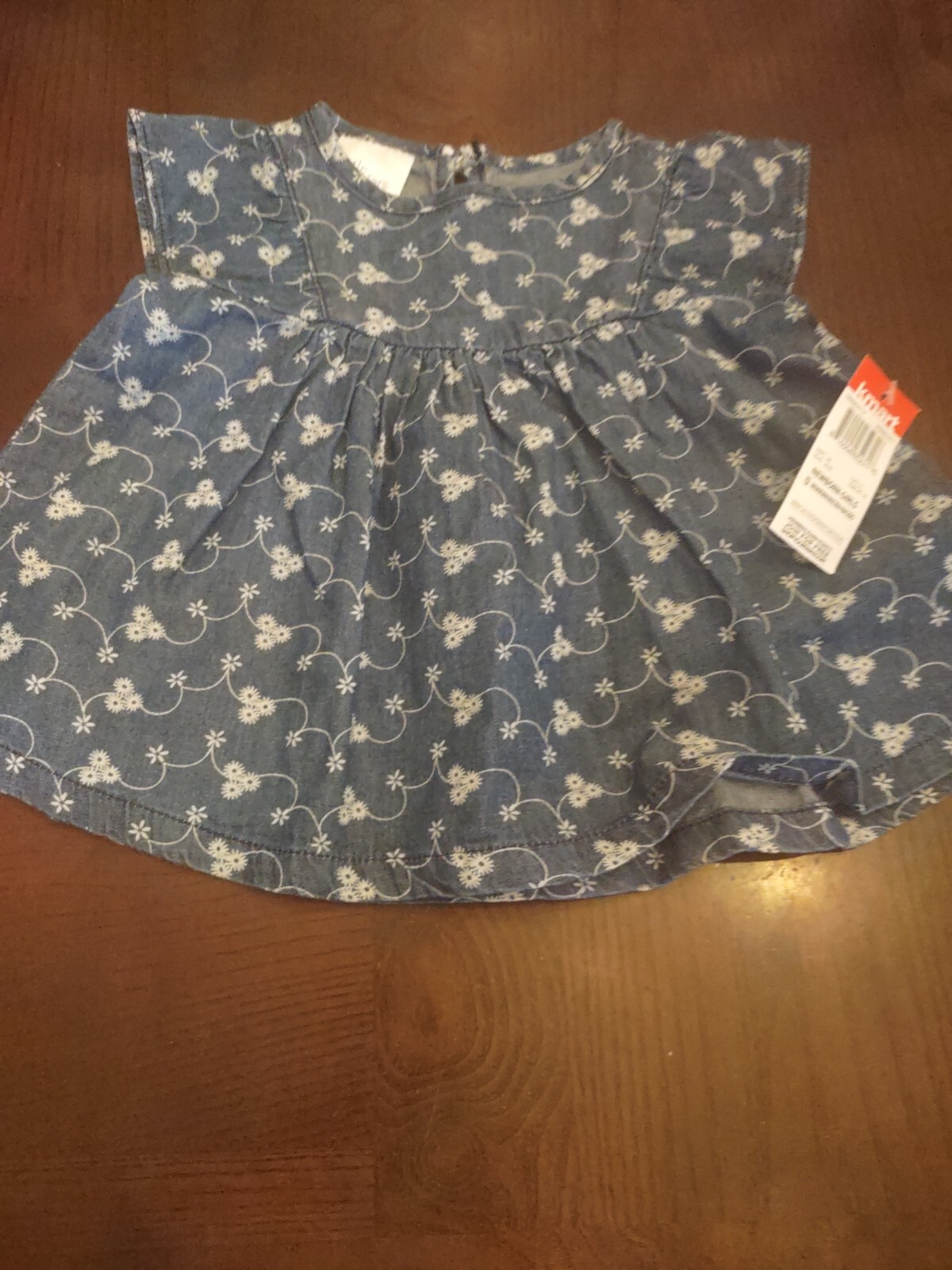 Little Wonders Newborn Girls Blue Blouse