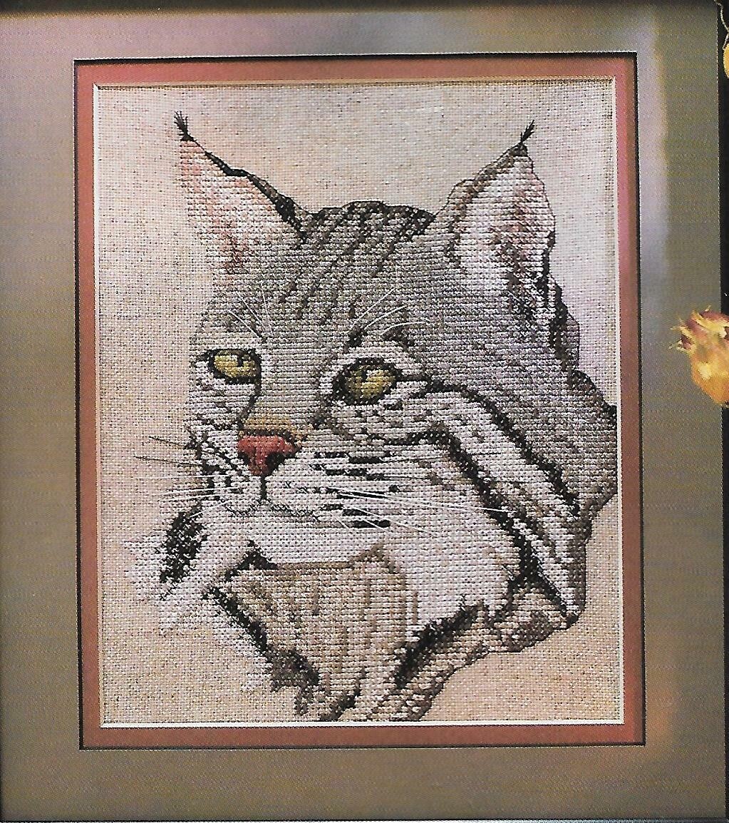 Bobcat Picture cross stitch pattern instructions