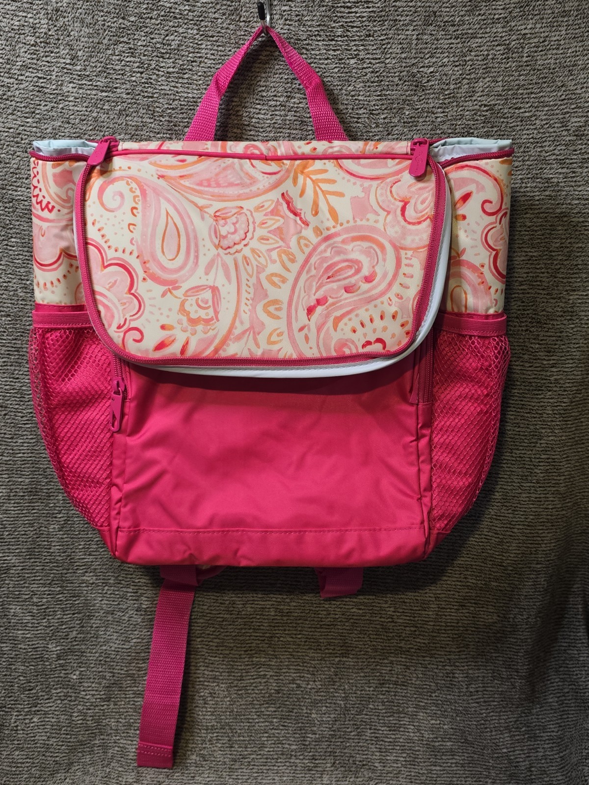 Thirty One 31 Out The Door Thermal Backpack Painted Paisley Travel Backpack AS11