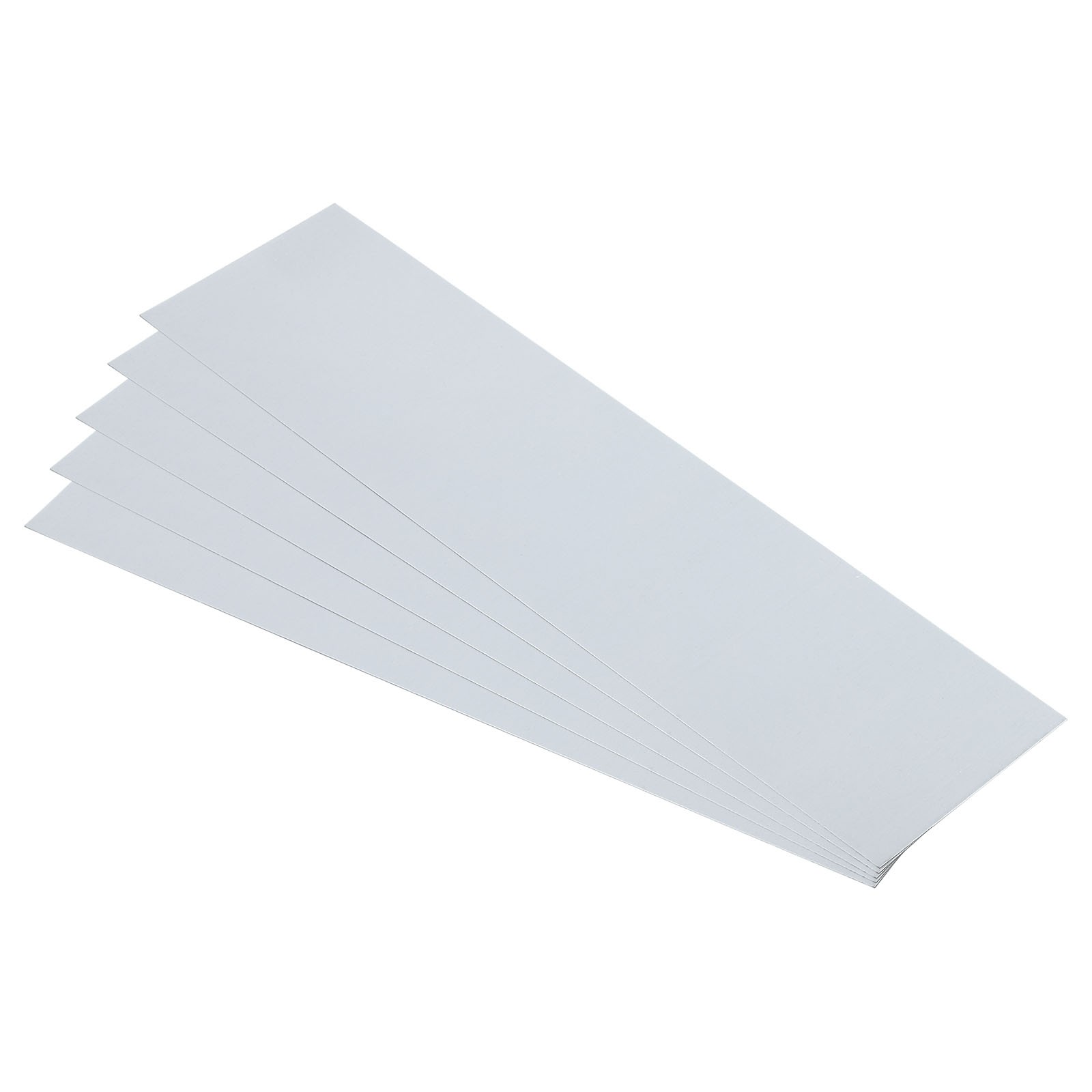 5pcs Galvanized Steel Sheet, 18x5cm Metal Sheet Plate Panels 0.5mm Thick