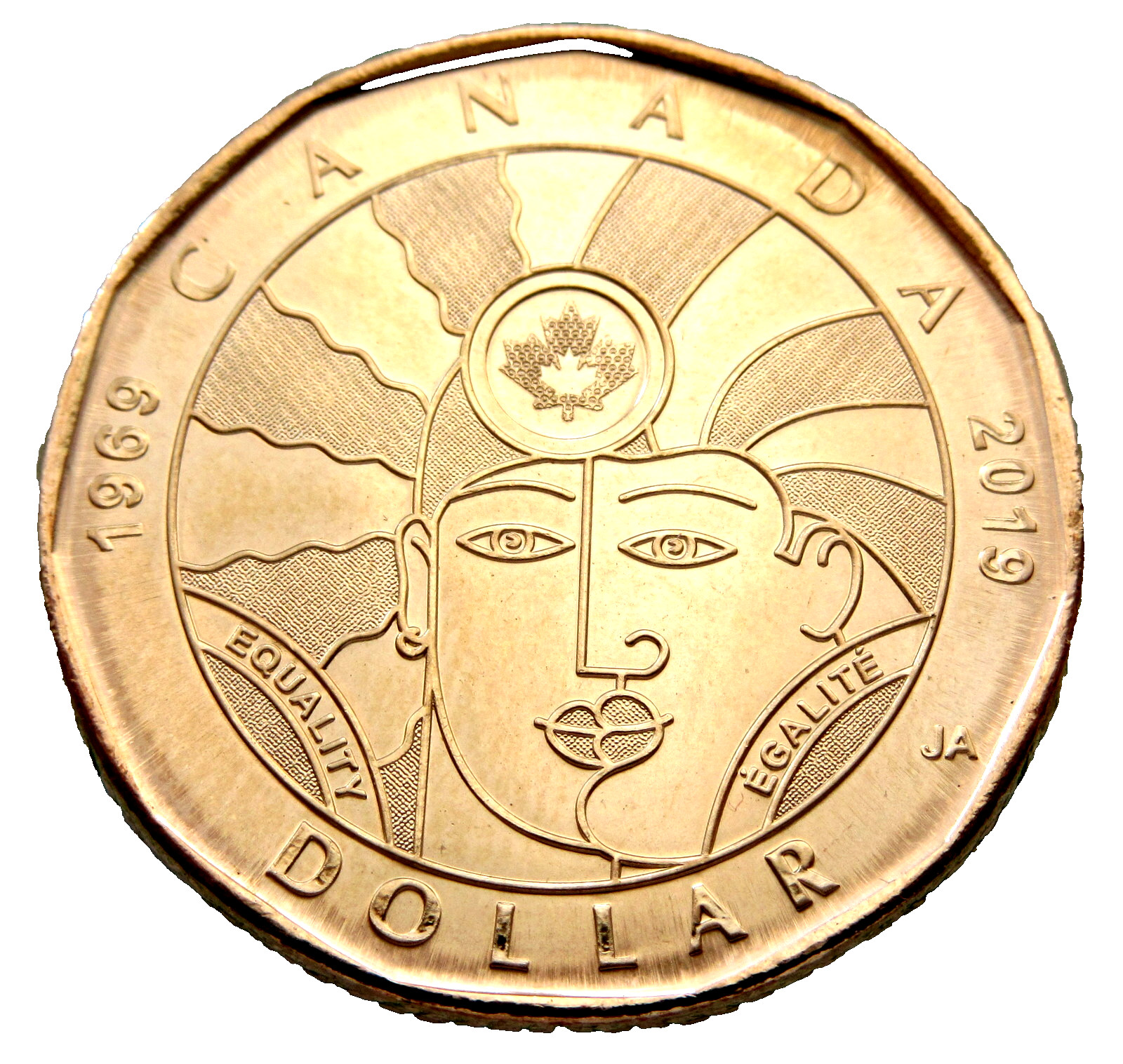 CANADA 2019 1 DOLLAR, Decriminalization of Homosexuality 50th Anniversary, UNC