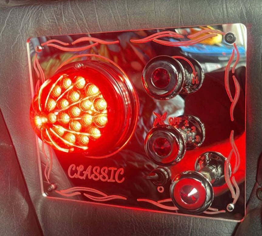  Classic Sleeper AC Control Panel Frame Style Amber Led Lights Color  