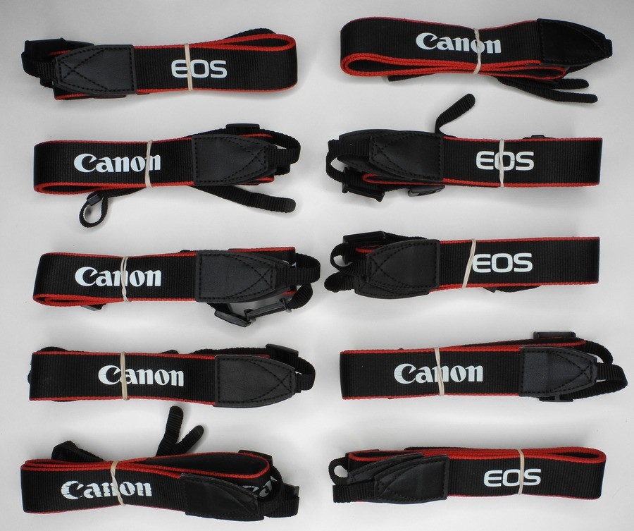 Lot Of 10x Canon EOS EW-300D Genuine 1 3/16" Camera Neck Straps