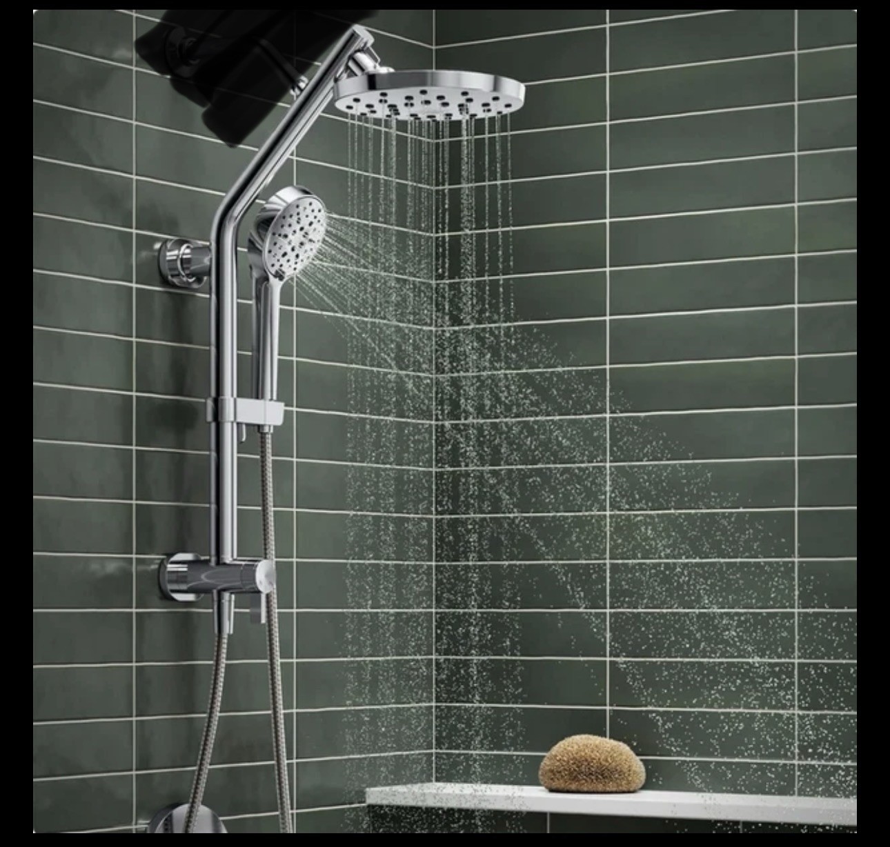 Kohler HydroRail 3-in-1 Multifunction Showerhead and Column Kit - Brushed Nickel