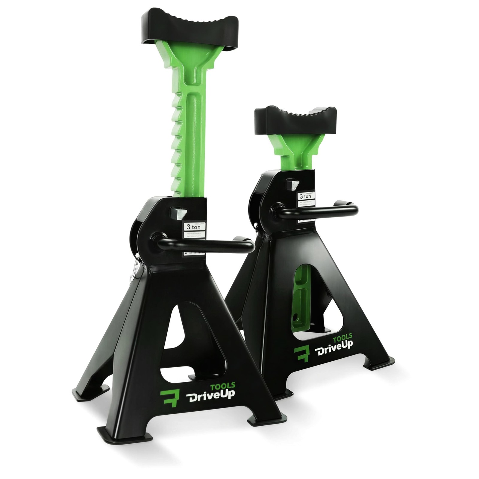 Jack Stands 3 tons | Adjustable Floor Jackstands Pack of 2 | Extended Lifting...