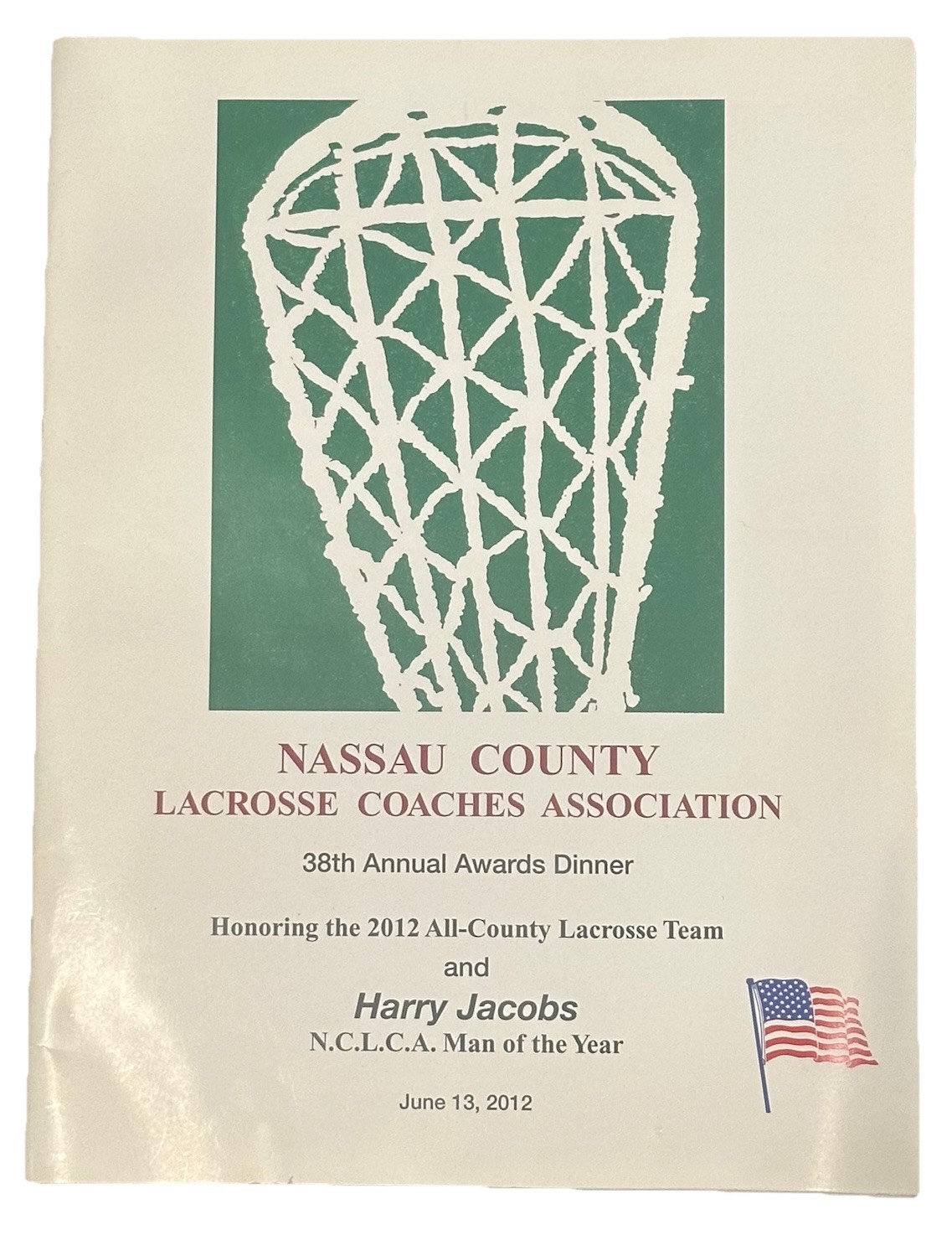 Nassau County Lacrosse Coaches Association 2012 38th Awards Dinner Program 47pgs