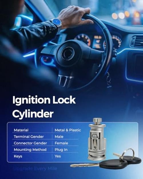 Ignition Switch with Key, Ignition Lock Cylinder Compatible with Dodge Ram