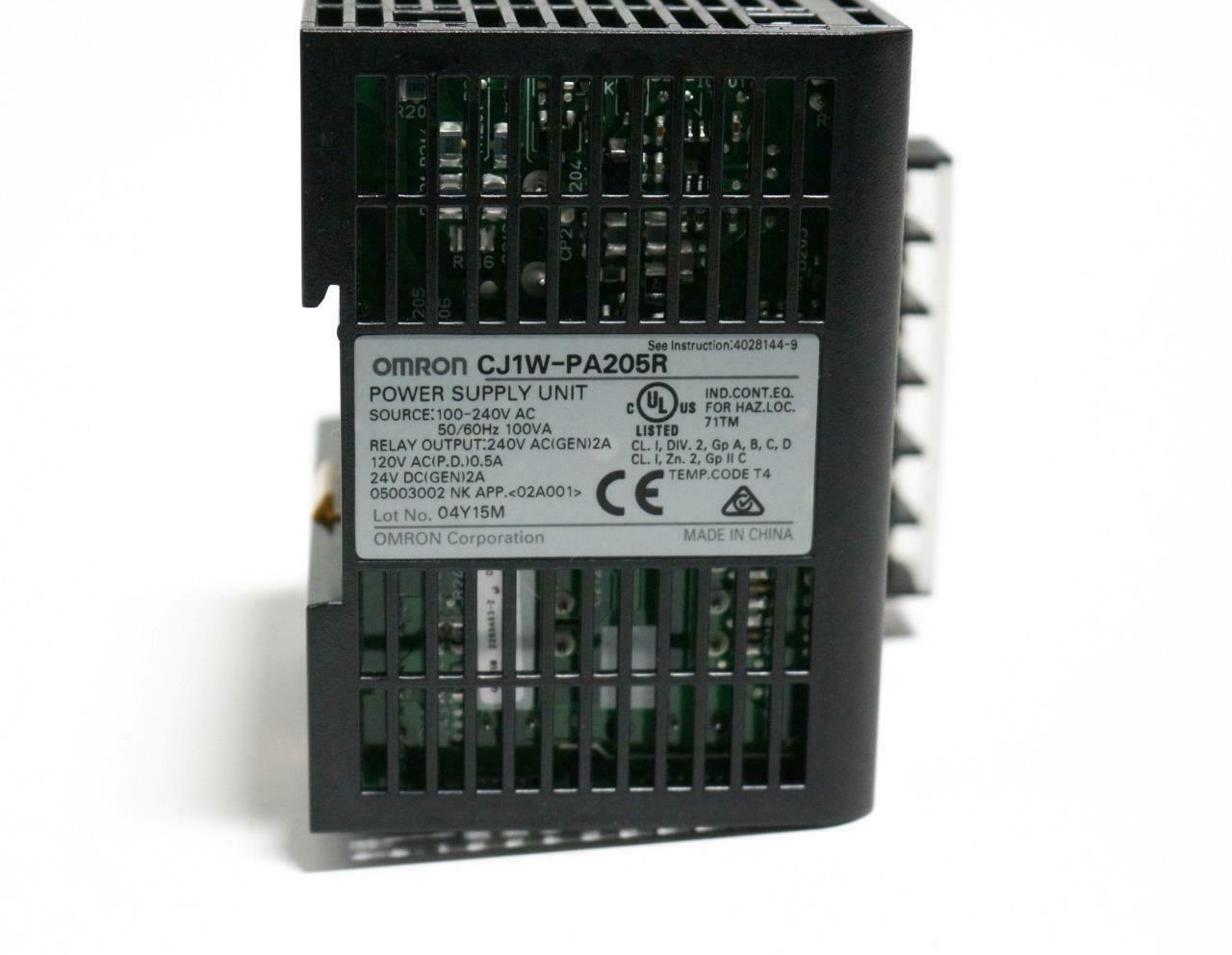 Omron CJ1W-PA205R PLC Power Supply Unit