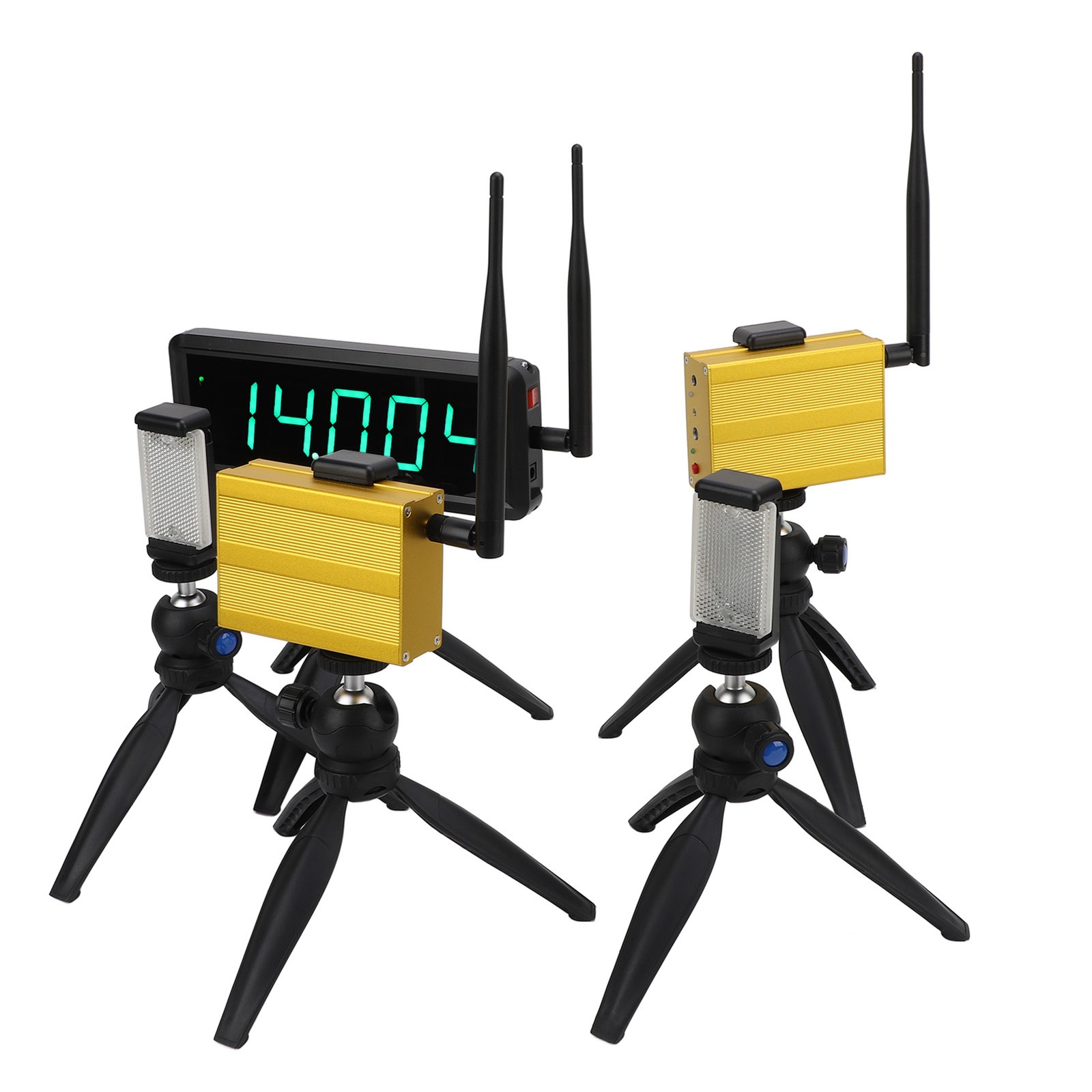 Wireless Laser Timer Battery Powered 5 Digit Digital Display Auto Reset NY