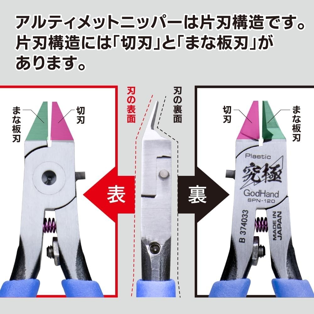Ultimate Plastic Model Nipper Single Blade Precision Gate Cutting 120mm