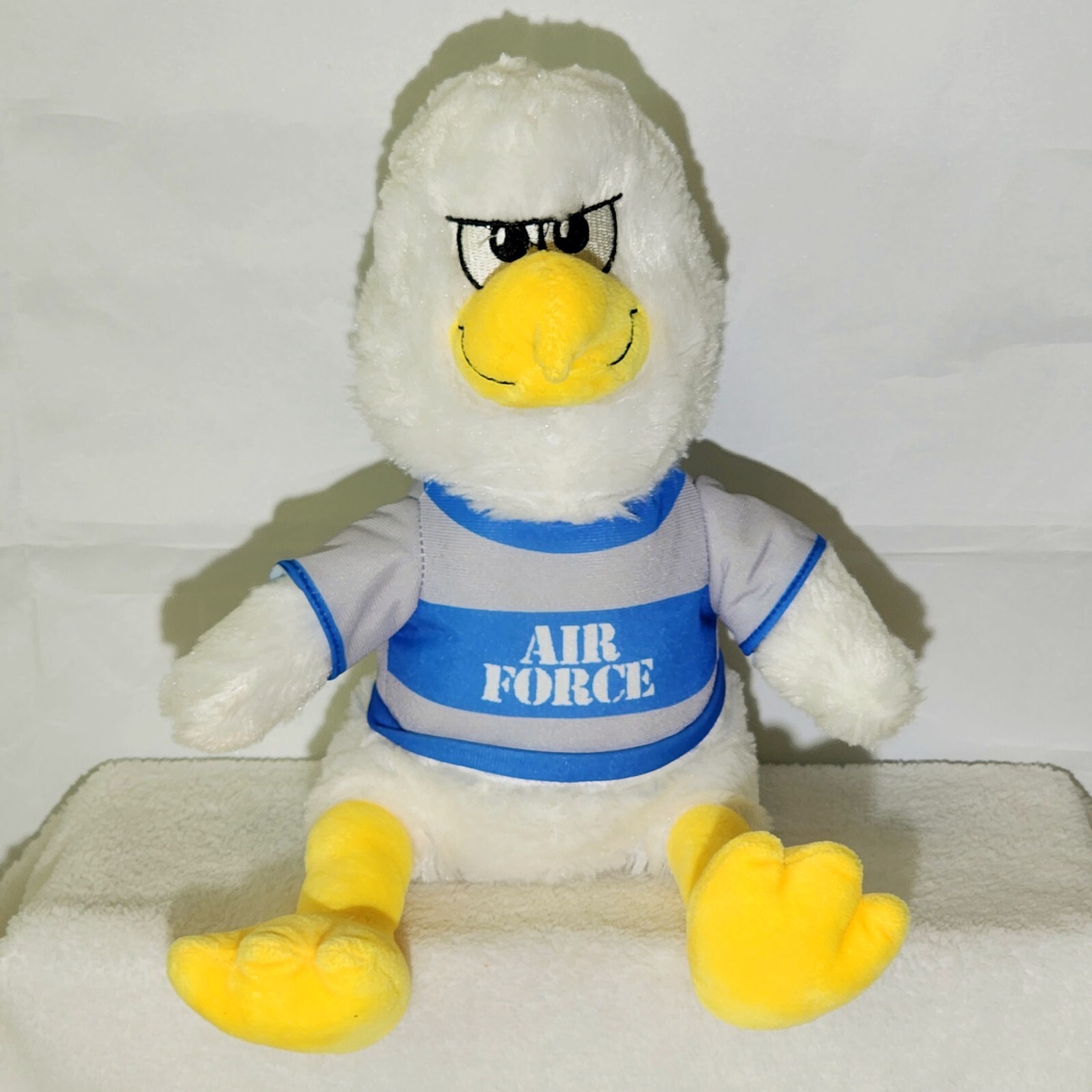 US Military Mascot Aurora Gryfalcon w/Air Force Shirt 10" Plush Seated
