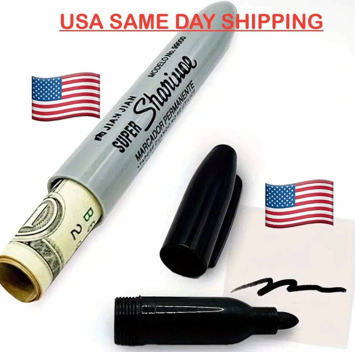 Secret Stash Pen – Hidden Compartment Marker Diversion Safe – Discreet Storage