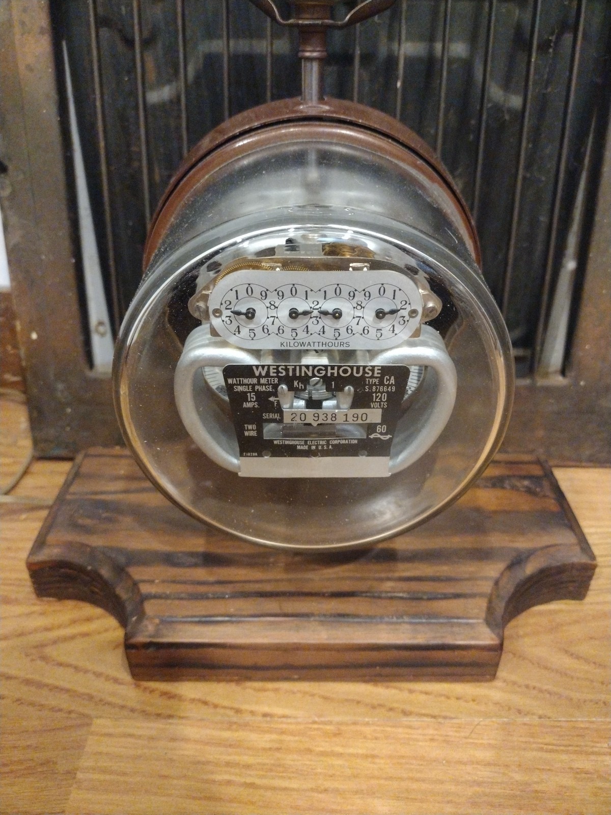 Working Vintage Westinghouse Electrical Meter Lamp