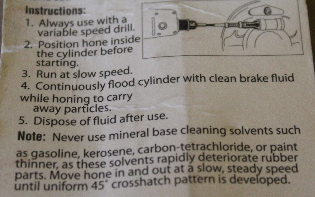 KD TOOL 265 BRAKE CYLINDER HONE