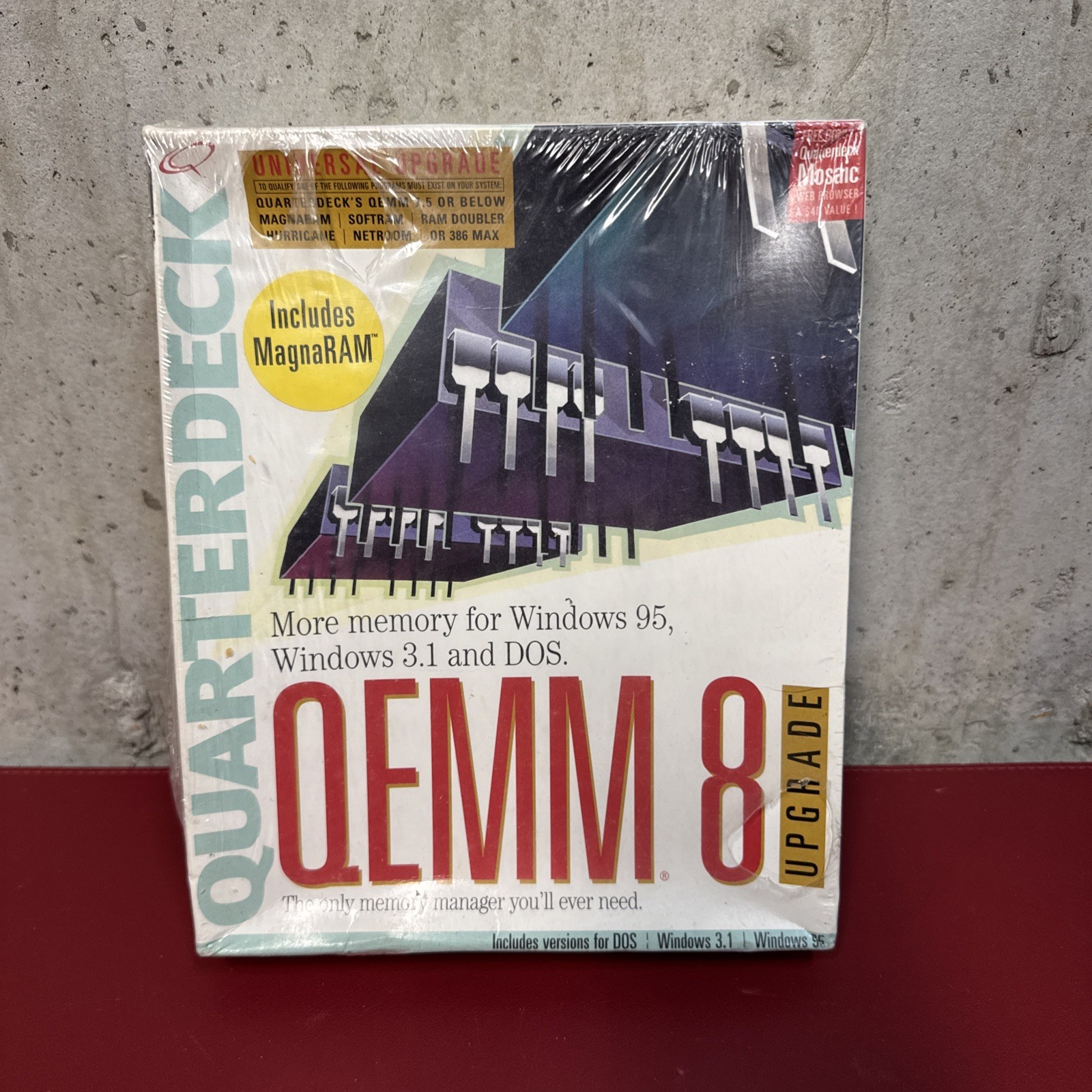 Quarterdeck QEMM 8 Memory Manager for Windows 95, 3.1, DOS, 3.5" HD NEW/SEALED H