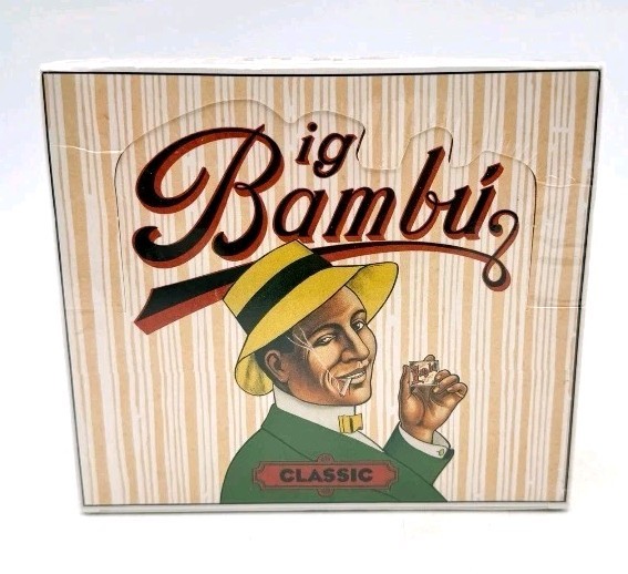 BIG BAMBU Rolling Papers (Full Display Box of 50) 33 Leaves Per Booklet *READ