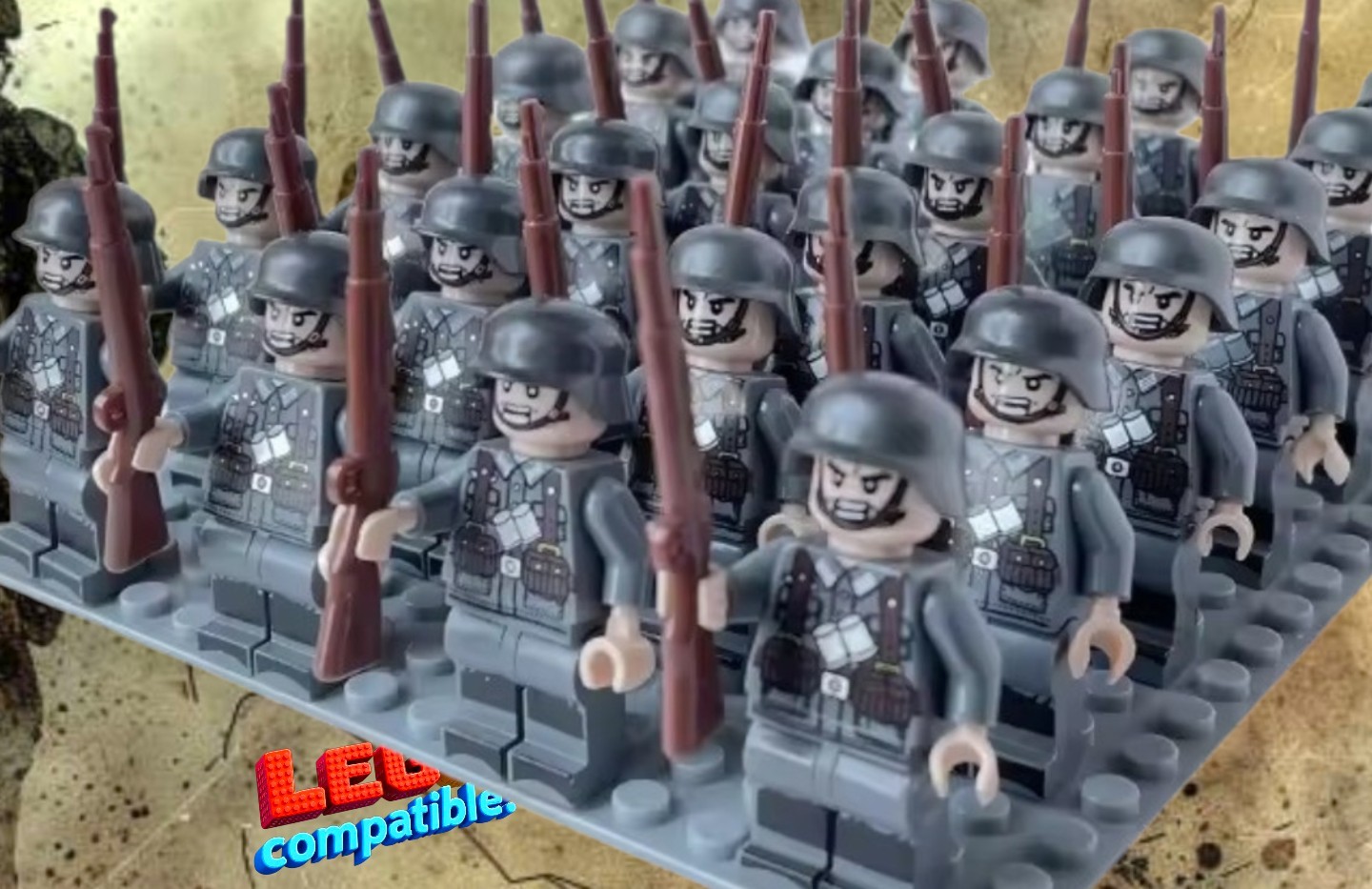 10x Lot Friendly Ww2 Grman Soldiers Army Custom Mini Figure Set Figure Wwll War