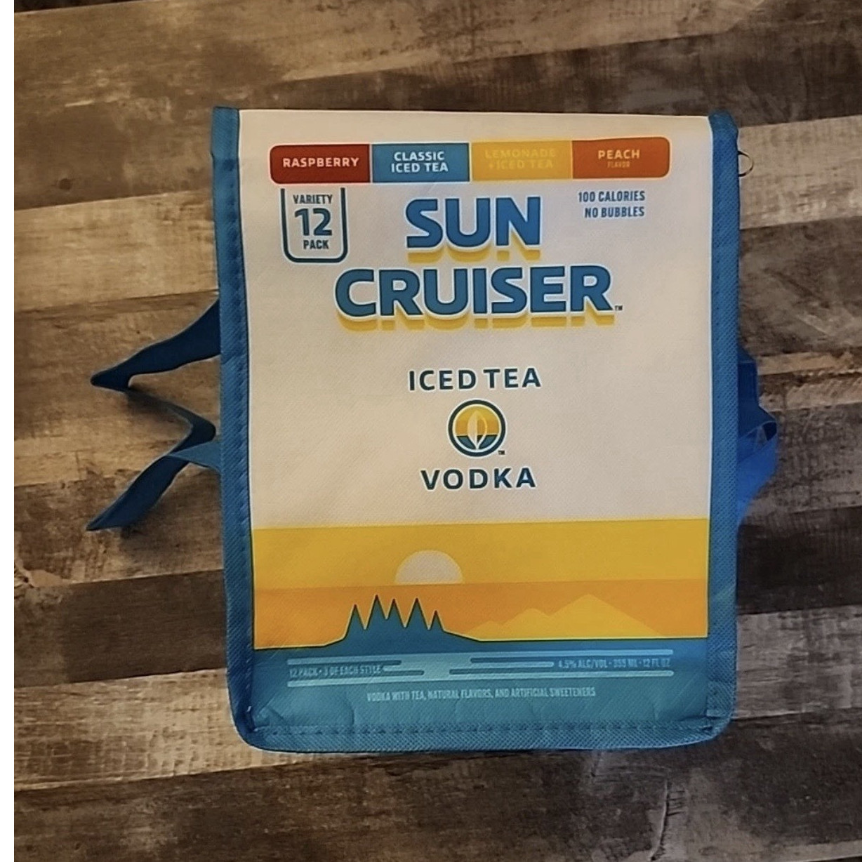Sun Cruiser Vodka Distillery Advertising Cooler Bag Blue Yellow White