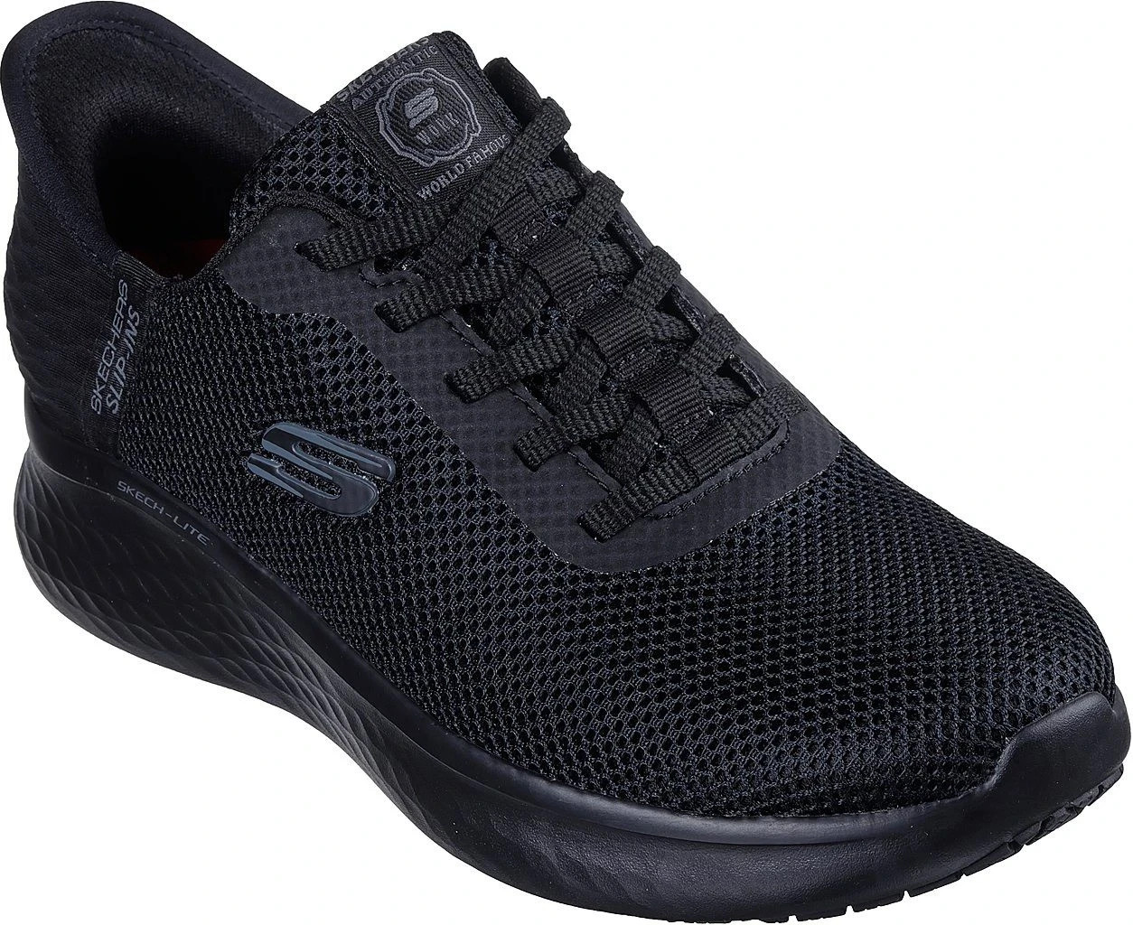 Wide Fit Black Skechers Shoes Women Work Slip Ins Comfort Slip Resistant 108209