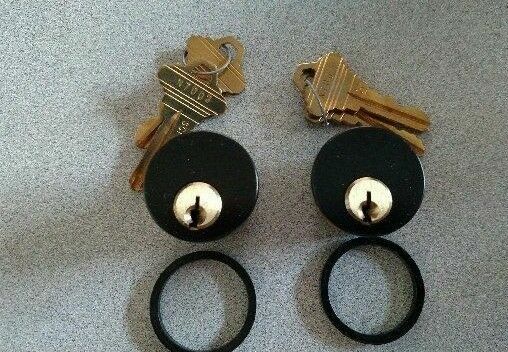 1 PR (TWO EA) LOCKSMITH LORI ILCO  4200-19-1-04-212 NOS 1" MORTISE CYL KA2 SCH C
